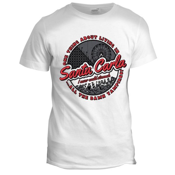 

2019 fashion santa carla inspired zombies vampires movie film t shirt t shirt