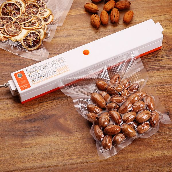 

220v full-automatic vacuum sealer packaging household vacuum sealer machine packer including 15pcs bags