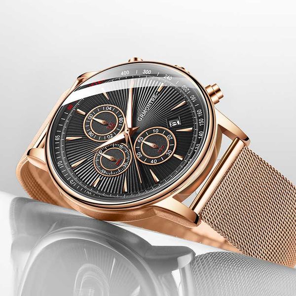 

wristwatches rose gold watch mens watches sport men's quartz clock waterproof wrist relogio masculino saat, Slivery;brown