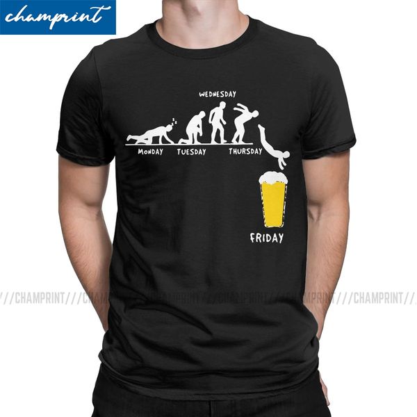 

week craft beer t-shirts men drunk alcohol drinking t shirts funny humor graphic short sleeve tees new arrival clothing
