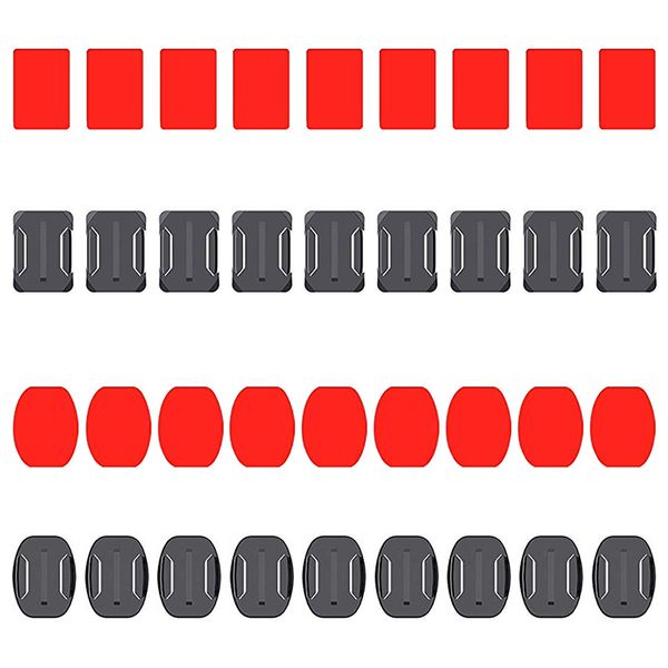 

flat curved adhesive mounts sticker mount for hero 8 black 7 6 5 4k mijia action camera accessories
