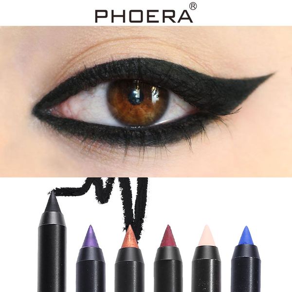 

new professional color eyeliner pencil pearlescent matte waterproof fast dry pigment black eye liner pencil eye make up tslm2