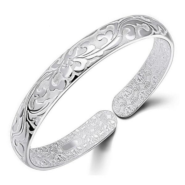 

exquisite cuff daily elegant wedding jewelry gift plated open fashion women bangle, Black