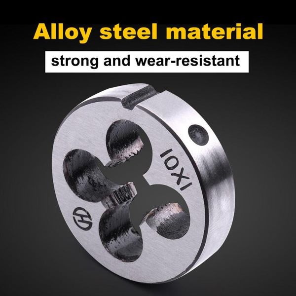 

2pcs/6pcs alloy steel metric thread die m10x1 threading tool for mold machining