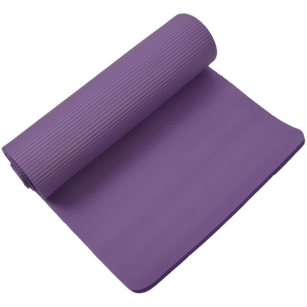 

yoga mat 15mm thick exercise fitness physio pilates workout mat non slip colour:purple