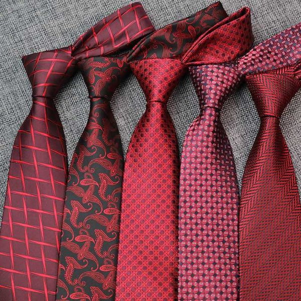 

new jacquard mens ties 8cm formal dress gravata corbatas paisley for wedding neck ties for men neckwear groom necktie gift, Black;gray