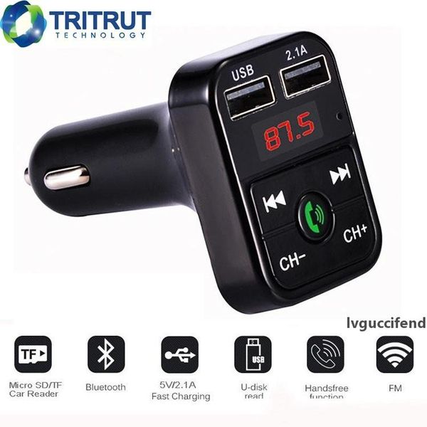 

bluetooth headset b2 bluetooth car fm transmitter handsbluetooth car kit adapter usb charger mp3 player radio kits support call mq100