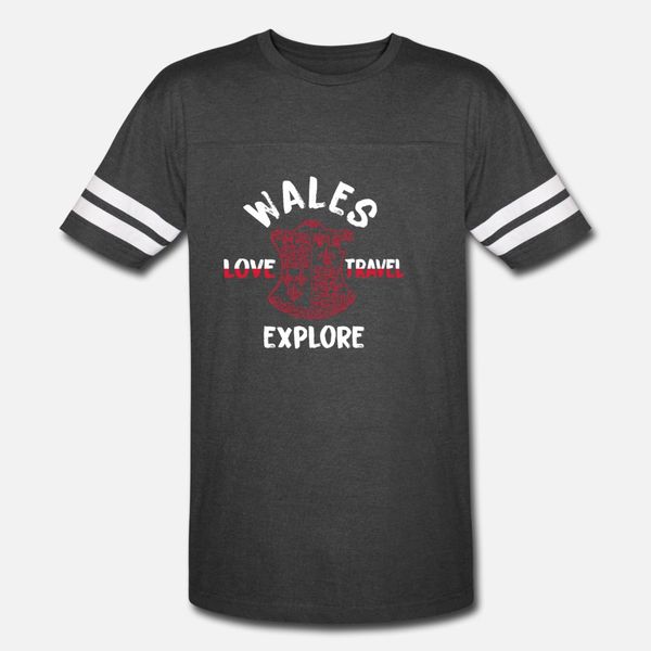 

wales t shirt men customized tee shirt euro size s-3xl unique interesting humor summer slim shirt