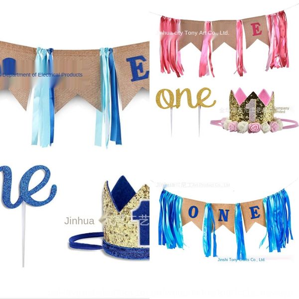 

cakesale boys or girls blue pink one linen flag fork crown hat cake cakesale boys or girls blue pink one linen flag cake fork crown