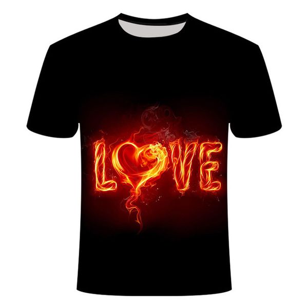 

new blue flame quality 3d print shirts funny funny plus size men clothing