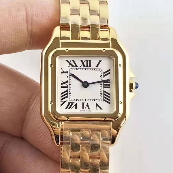 

new fashion brand women's watches cheetah 18k gold luxury quartz stainless steel ladies dress watch box gift delivery, Slivery;brown