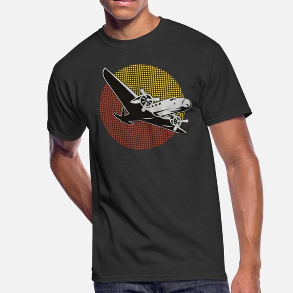 

retro vintage airplane gift airline pilot t shirt men designer cotton s-3xl family anti-wrinkle comical summer style pattern shirt