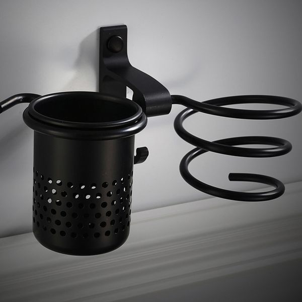 

with cup storage wall mounted multifunction shelf hair dryer holder organizer