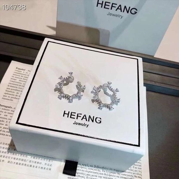 

2020 designer new boutique ladies earrings117#, Silver