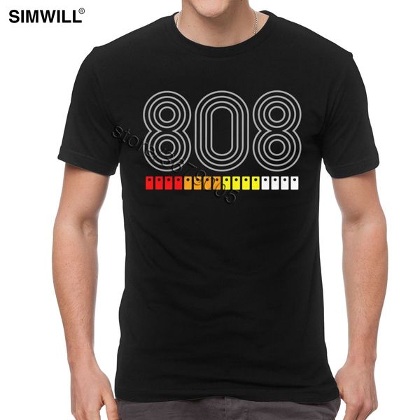 

808 classix tee shirt men cotton classic music synth drum machine t-shirt vintage urban fashion brand t shirt clothing oversize