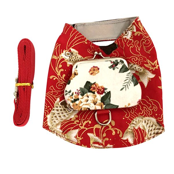 

daily with traction rope apparel travel cat harness soft party pet clothes