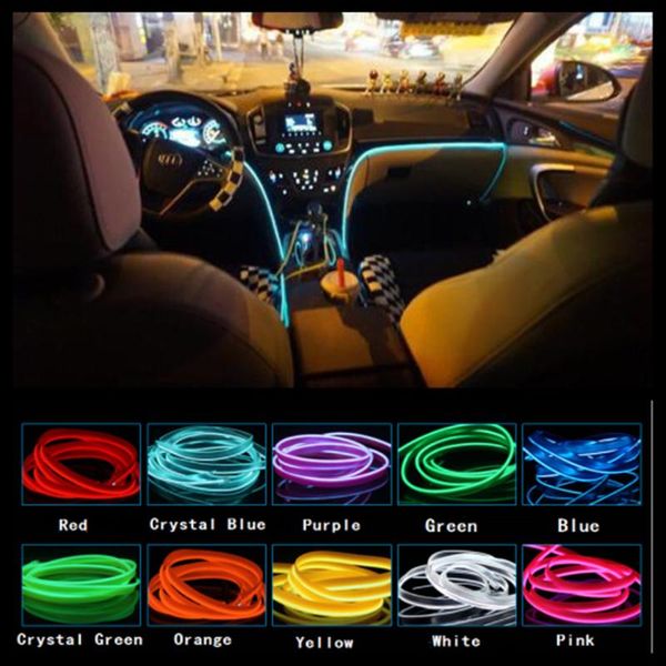 

jingxiangfeng 5m car decorative lights driving at night ambient light el cold light line diy decorative dashboard console door