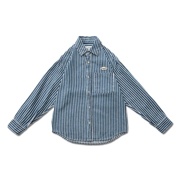 

men's casual shirts 2021 autumn shirt trendy amekaka bf neutral striped, White;black