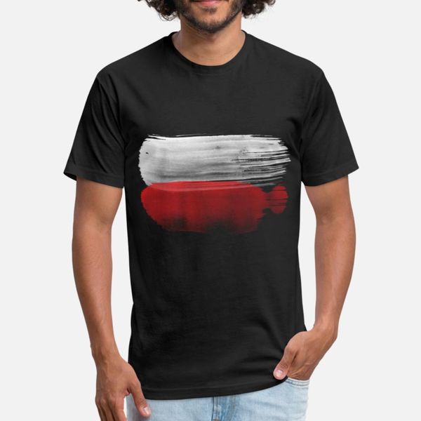 

poland flag polska t shirt men designing 100% cotton euro size s-3xl slim interesting basic summer original shirt