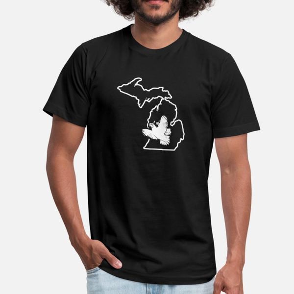 

охота перепела мичиган собак птица охота тенниска мужчины designs 100% хлопок s-xxxl стандартный anti-wrinkle смешной повседневный spring ст