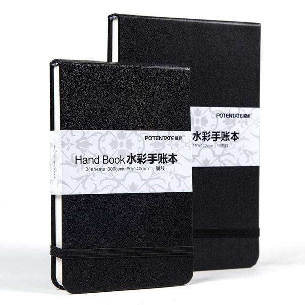 

potentate 300gsm 24 sheets watercolor pad sketch stationery notebook for drawing marker sketch supplies, Purple;pink