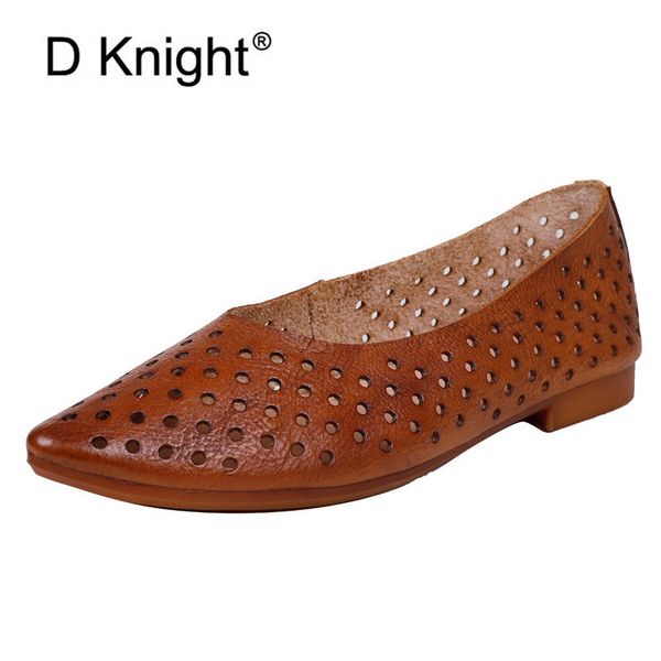

women's casual shoes genuine leather woman loafers slip-on female flats moccasins ladies driving shoes cut-outs mother footwear, Black