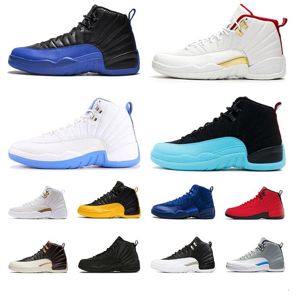

new arrival 12s mens basketball shoes 12 class of 2003 game royal men sneakers fiba university blue nakeskin jordan retros shoe