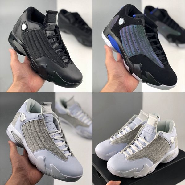 

2020 new 14 14s mens basketball shoes low wmns metallic silver black sports seakers trainers baskets jumpman sneakers des chaussures