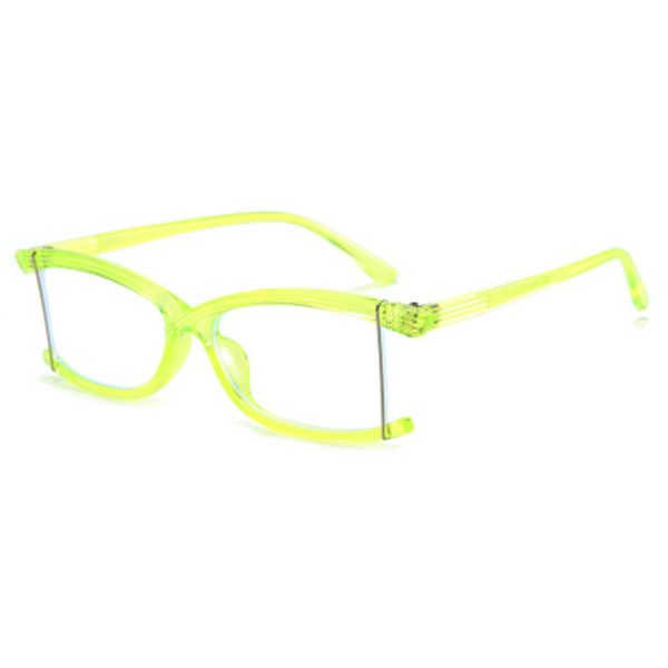 

new fashion anti blue light glasses women personality plain mirror men half frame eyewears radiation protection, White;black
