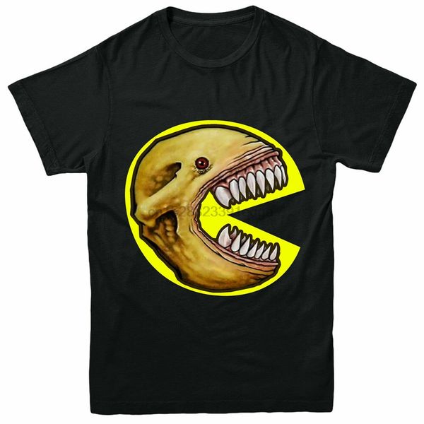

pac man skull t-shirt bone maze аркадных игр namco взрослые дети tee top вокруг шеи tee shirt