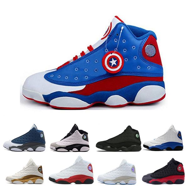 

13 13s men basketball shoes phantom hyper royal hologram black cat blue red flints chicago bred dmp wheat olive island green cny