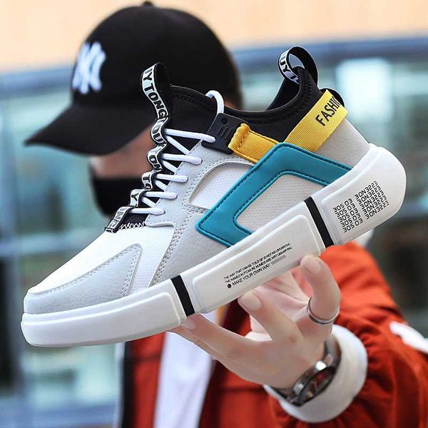 

nc pu shoes men autumn fashion casual sneakers breathable lace up men casual shoes 2020 new arrival zapatillas hombre, Black
