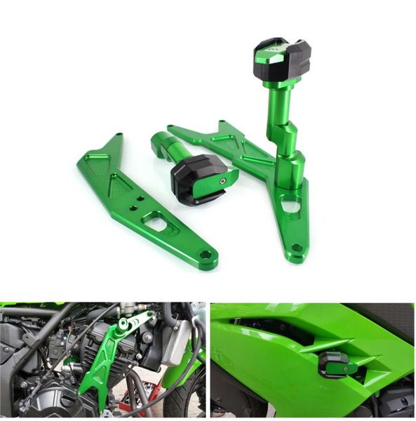 

frame sliders protector crash guard pads for ninja 250 300 300r zx250r zx300r ex250 ex300 2013 2014 2020 2020