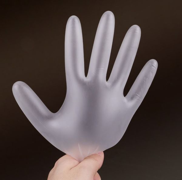 

A large number of spot factory direct sales disposable sanitary gloves plastic transparent pe thickened food protection