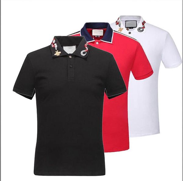 

italy 2020 europe mens stripe splicing t shirt screw thread cotton polo letter print t shirts designer casual tee, White;black