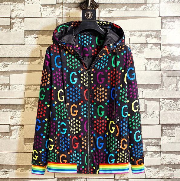 

men women designer jacket coat sweatshirt hoodie long sleeve autumn sports zipper windbreaker mens clothes spring autumn dust coat, Black;brown