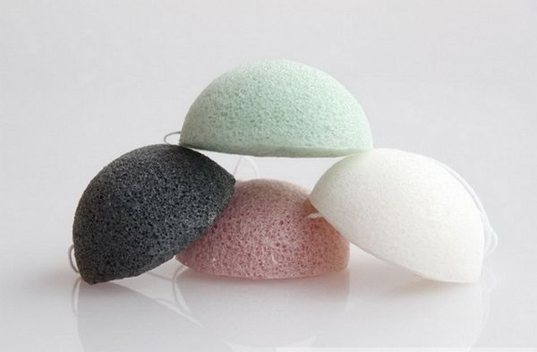 esponja de maquiagem Natural Active Plant Konjac Cleanse Washing Spongees Multi-Color Exfoliator Cleansing Sponge Facial Care Makeup Tools