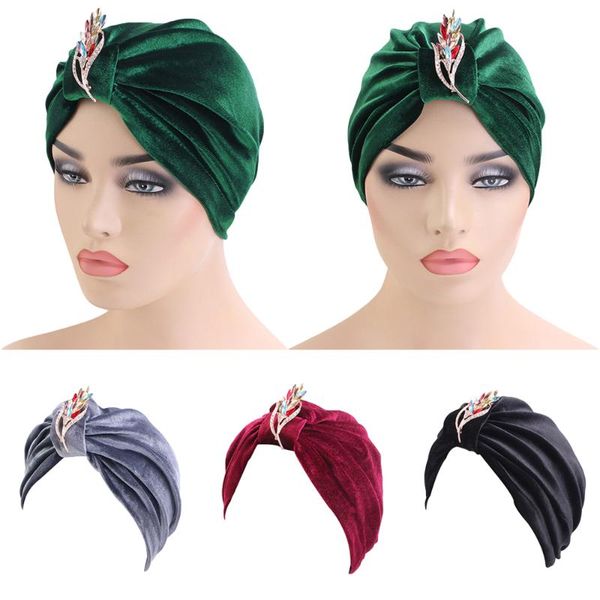 

velvet women turban hat women muslim scarf hat cotton cover inner cap islamic head wear under scarf beanie headwear, Blue;gray