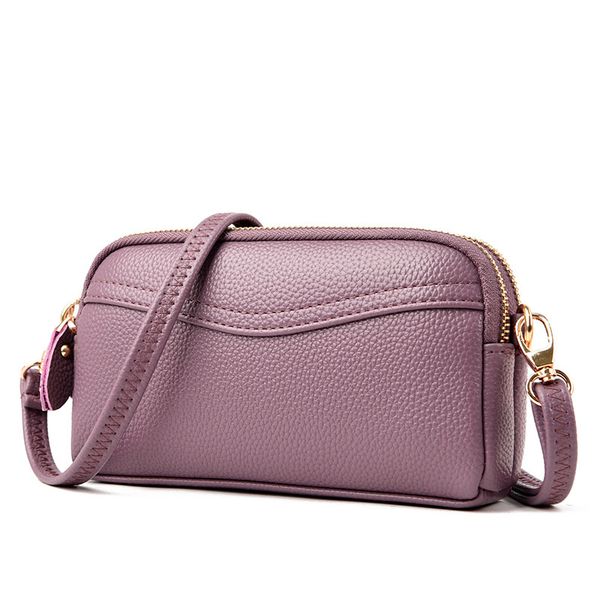 

cross body fashion small ladies clutches bag women's leather handbags soft shoulder bags for women bolsas feminina