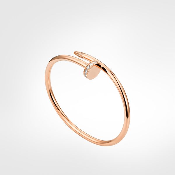 

nail bracelet designer bracelet mens gold bracelet 2021 luxury jewelry women bracelets stainless steel gold plated not allergic never fade, Black