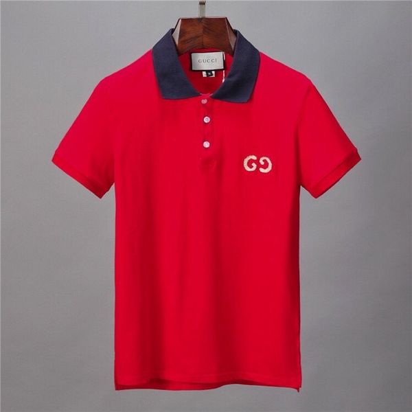 

luxury designer fashion classic men's bee striped embroidery shirt cotton mens designer t-shirt white black designer polo shirt male m