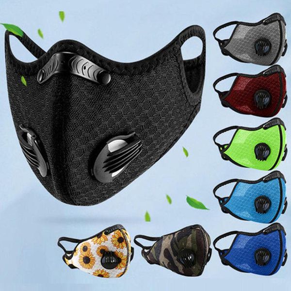 

pm2.5o face masks outdoor cycling mask activated carbon anti dust sport mouth mask running training bike protection mask dha770