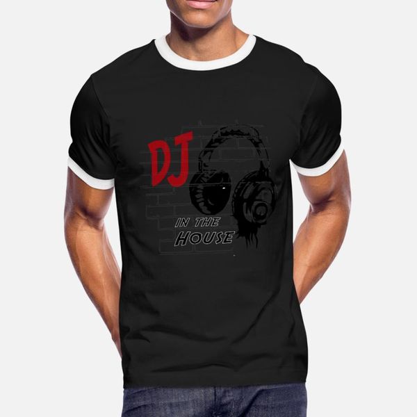 

dj in the house t shirt men fit 100% cotton s-3xl formal fit breathable spring pattern shirt