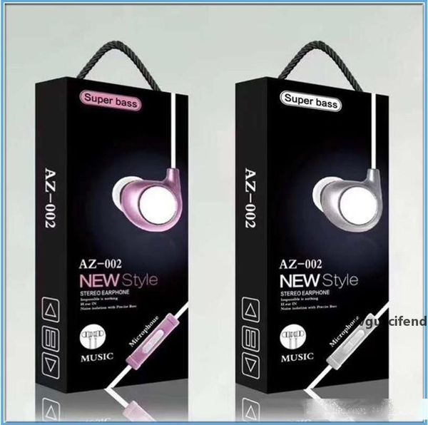 

new earphones 3.5mm earbuds in ear earphone ear phones headset headphones with mic for samsung iphone htc huawei with retail package mq500
