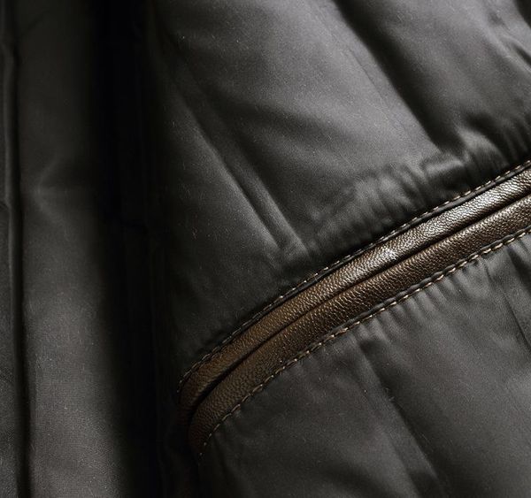 

mens winter leather coats turn fur collar 90% duck jackets men down parkas outwear male pu overcoat003, Black