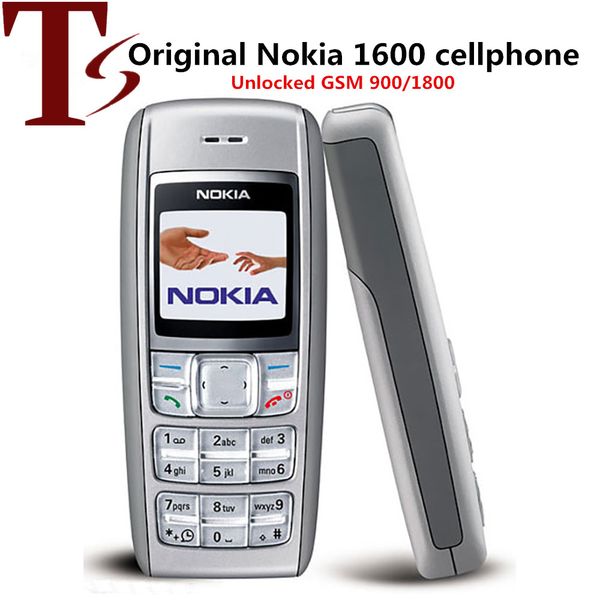 

refurbished original nokia 1600 phone cell phone 1.4 inches dual band gsm unlocked phone gsm 900 / 1800 cellphone
