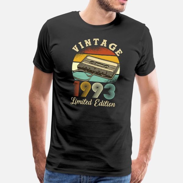 

урожай 1993 тенниски мужчин custom 100% хлопка crew neck сплошного цвета graphic смешной весна осень pattern рубашка