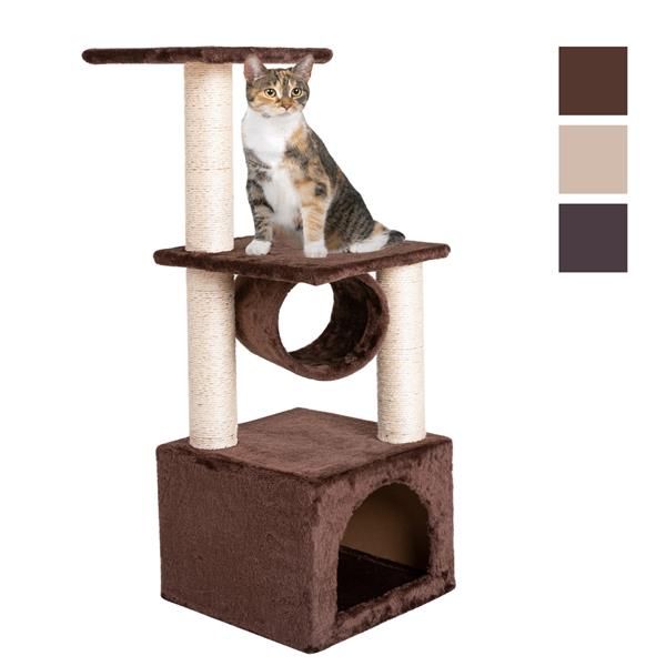 

36" solid cute sisal rope plush cat climb tree cat tower cat climb holder