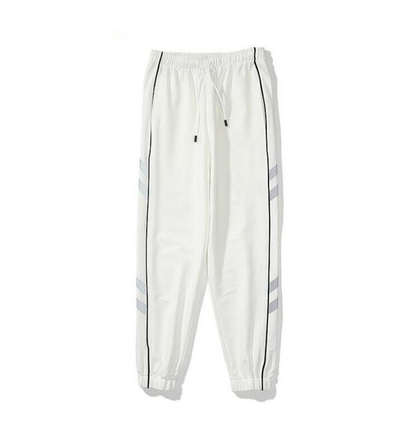 

мода письма вышивка sweatpants для mens женщин брюки весна осень трек брюки шнурком отражение бегуна pant 2 цвета m-2xl, Black