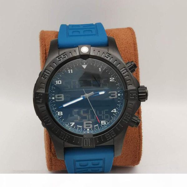 

wholesale luxury multifunction chronograph mens watch electronic and pointer display time 43mm avenger series sport watch wristwatch, Slivery;brown